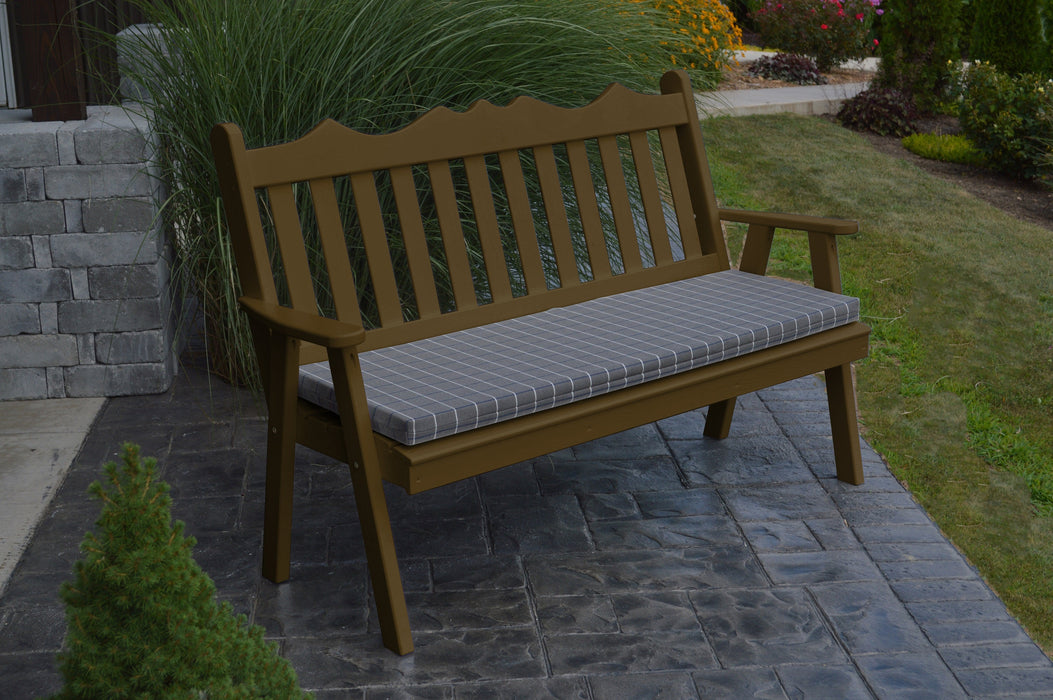 A&L Furniture Co. Amish-Made Pine Royal English Garden Benches