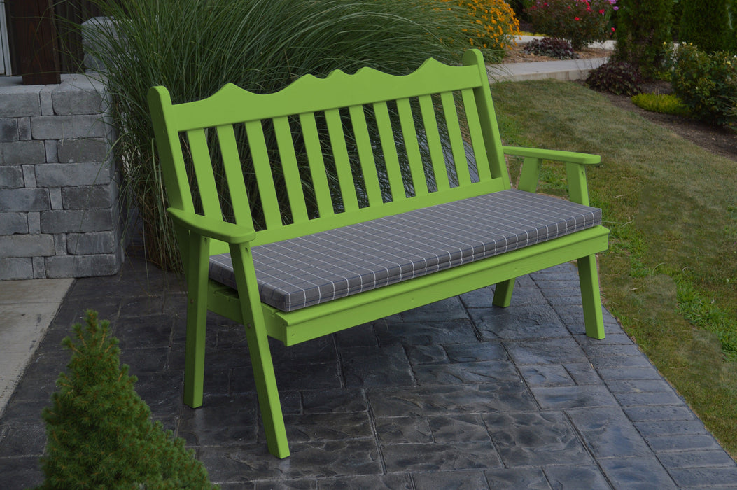 A&L Furniture Co. Amish-Made Pine Royal English Garden Benches