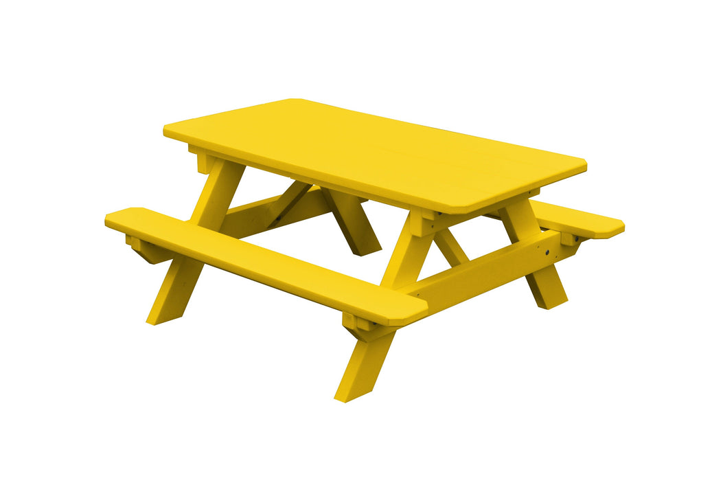 A&L Furniture Co. Amish-Made Poly Kids Picnic Table