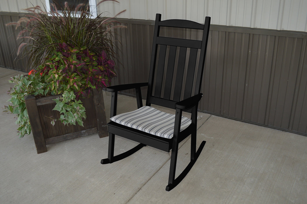 A&L Furniture Co. Amish-Made Pine Classic Porch Rocker