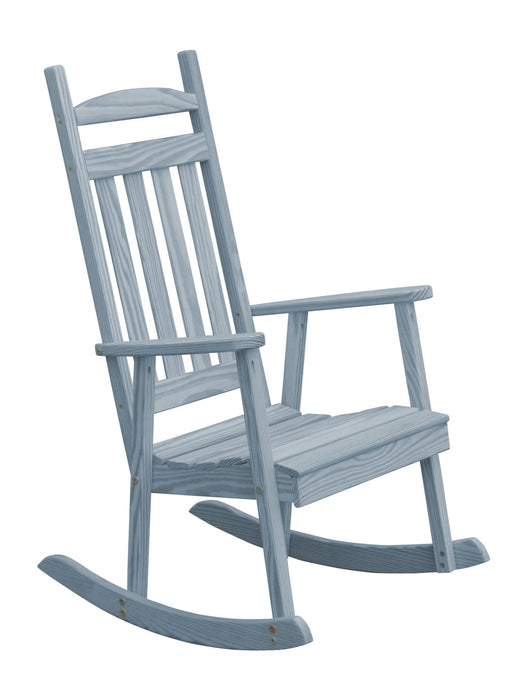 A&L Furniture Co. Amish-Made Pine Classic Porch Rocker