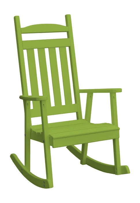 A&L Furniture Co. Amish-Made Pine Classic Porch Rocker