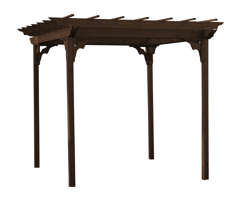 A&L Furniture Co. Amish-Made Cedar Pergola with Swing Hangers