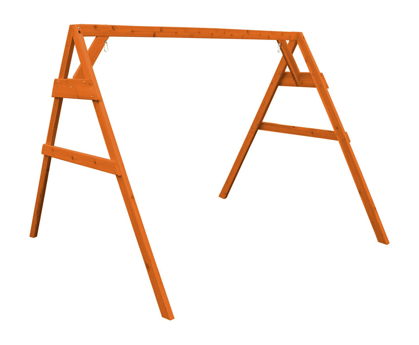 A&L Furniture Co. Amish-Made Cedar A-Frame Swing Stand, Hangers Included