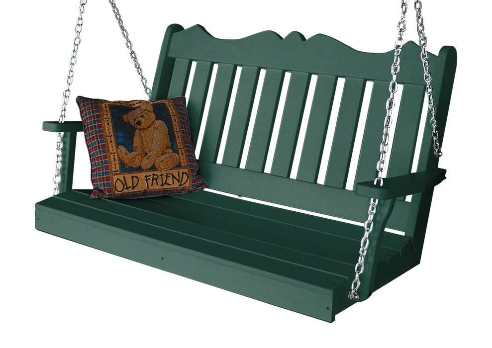 A&L Furniture Co. Amish-Made Poly Royal English Porch Swings