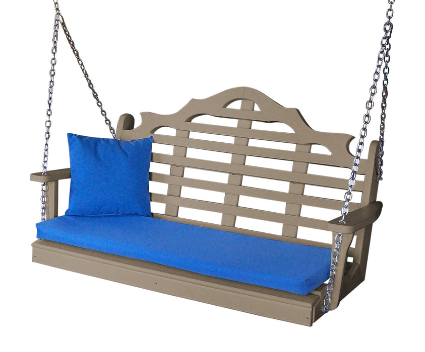 A&L Furniture Co. Amish-Made Poly Marlboro Porch Swings