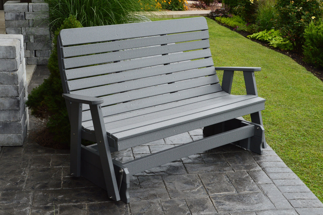 A&L Furniture Co. Amish-Made Poly Winston Glider Benches