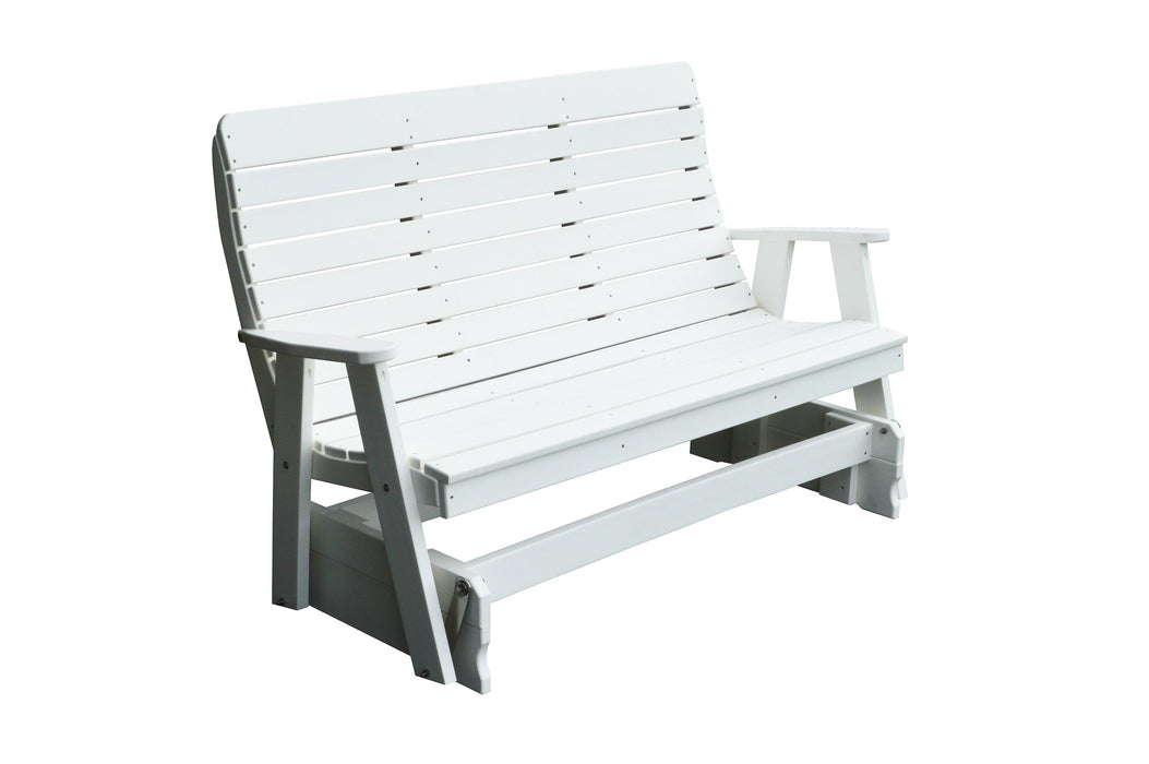 A&L Furniture Co. Amish-Made Poly Winston Glider Benches