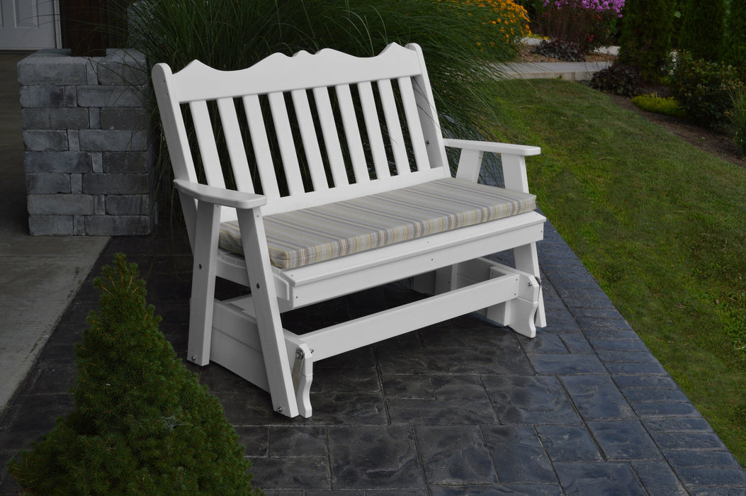 A&L Furniture Co. Amish-Made Poly Royal English Glider Benches