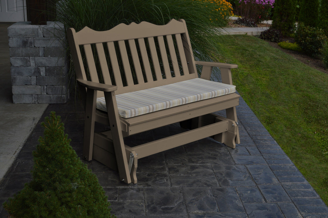 A&L Furniture Co. Amish-Made Poly Royal English Glider Benches