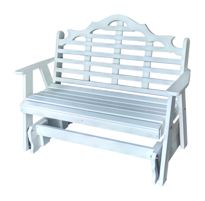 A&L Furniture Co. Amish-Made Poly Marlboro Glider Benches