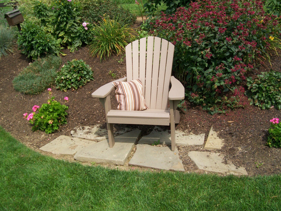 A&L Furniture Co. Amish-Made Poly Fanback Adirondack Chairs