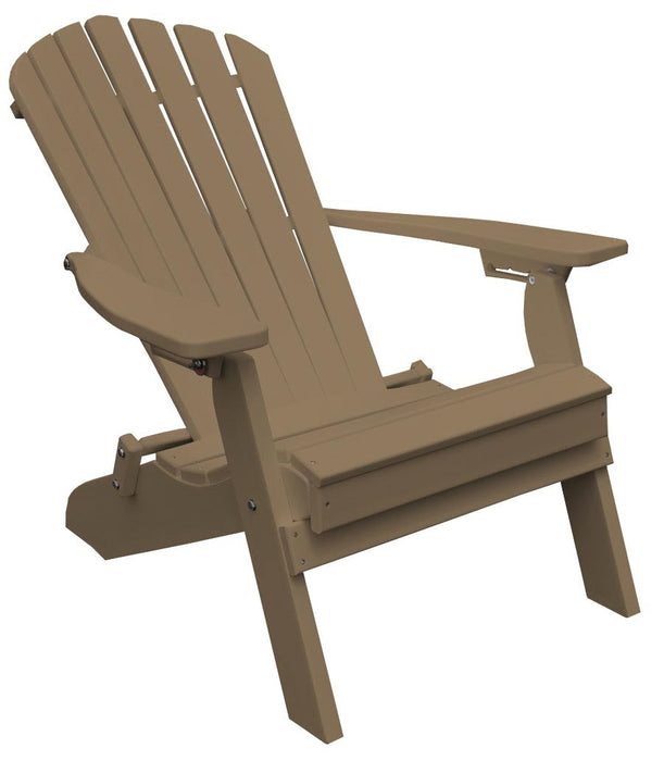 A&L Furniture Co. Amish-Made Folding/Reclining Poly Adirondack Chairs