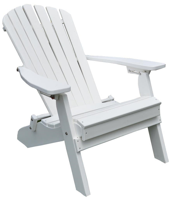 A&L Furniture Co. Amish-Made Folding/Reclining Poly Adirondack Chairs