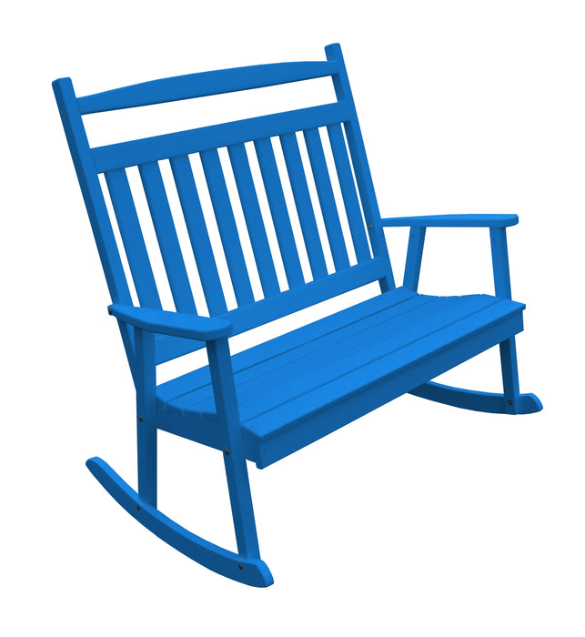 A&L Furniture Co. Amish-Made Poly Double Classic Porch Rocker