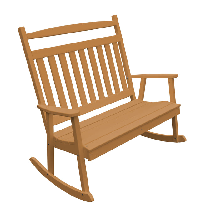 A&L Furniture Co. Amish-Made Poly Double Classic Porch Rocker