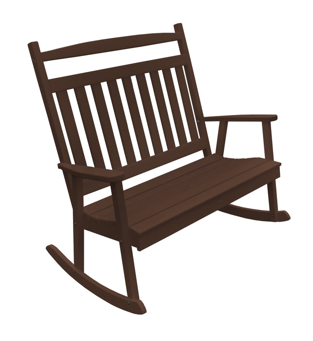 A&L Furniture Co. Amish-Made Poly Double Classic Porch Rocker