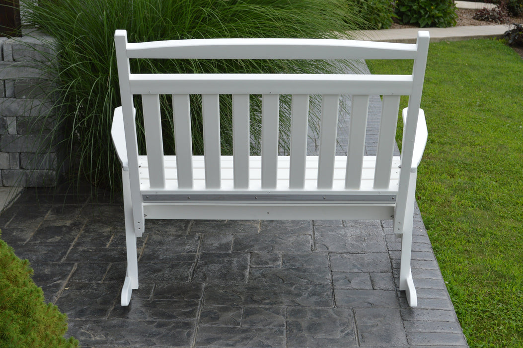 A&L Furniture Co. Amish-Made Poly Double Classic Porch Rocker