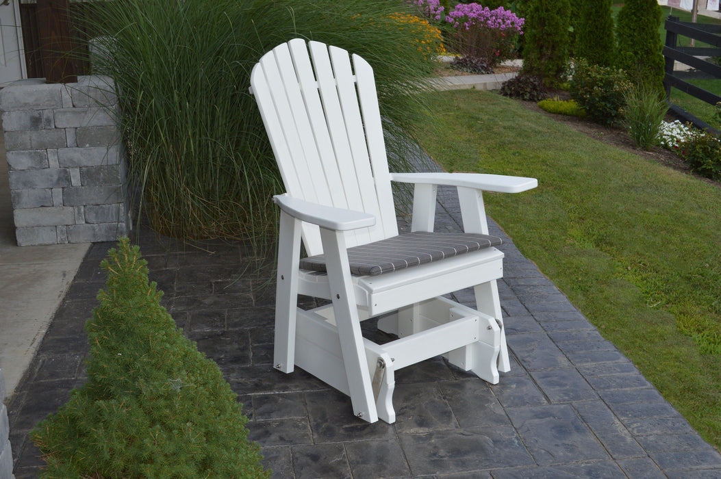 A&L Furniture Co. Amish-Made Poly Adirondack Glider Chair