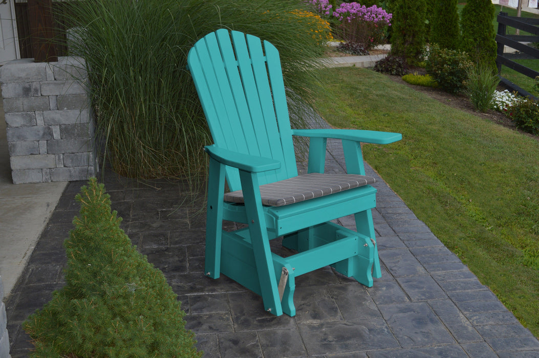 A&L Furniture Co. Amish-Made Poly Adirondack Glider Chair