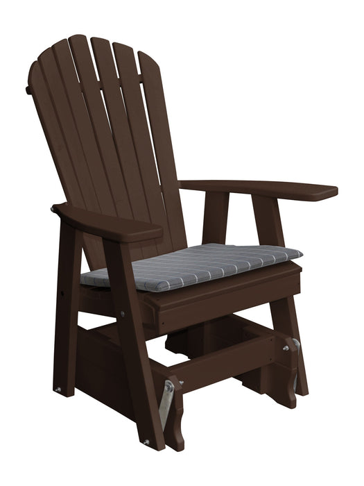 A&L Furniture Co. Amish-Made Poly Adirondack Glider Chair