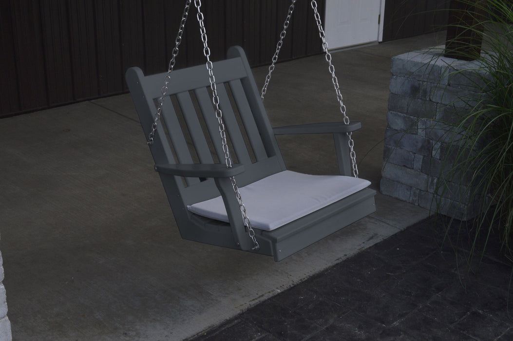 A&L Furniture Co. Amish-Made Poly Traditional English Chair Swing