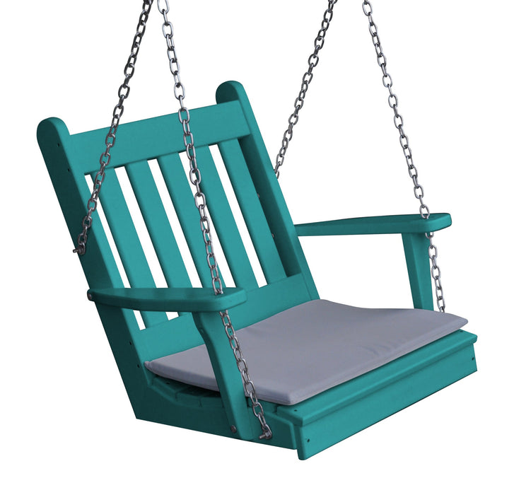 A&L Furniture Co. Amish-Made Poly Traditional English Chair Swing