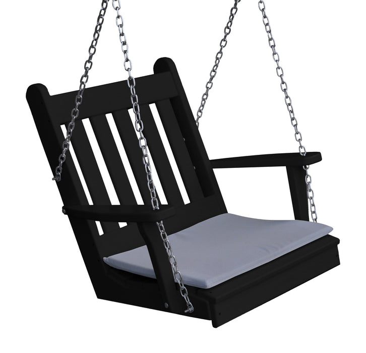 A&L Furniture Co. Amish-Made Poly Traditional English Chair Swing