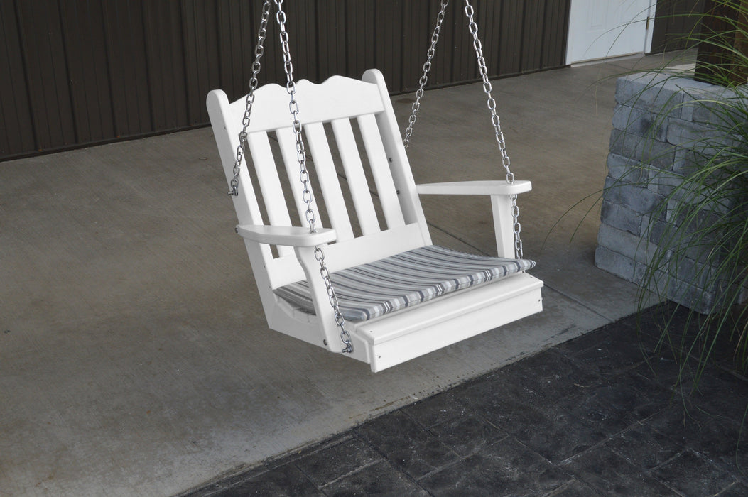 A&L Furniture Co. Amish-Made Poly Royal English Chair Swing