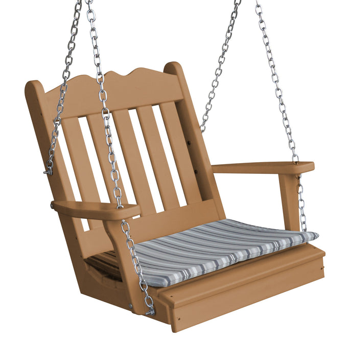 A&L Furniture Co. Amish-Made Poly Royal English Chair Swing