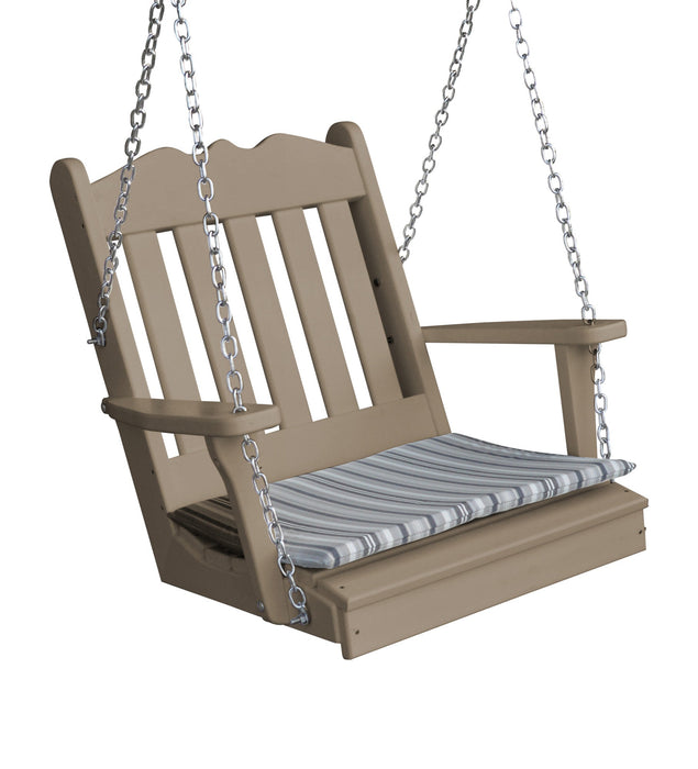 A&L Furniture Co. Amish-Made Poly Royal English Chair Swing