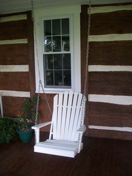 A&L Furniture Co. Amish-Made Poly Adirondack Chair Swing