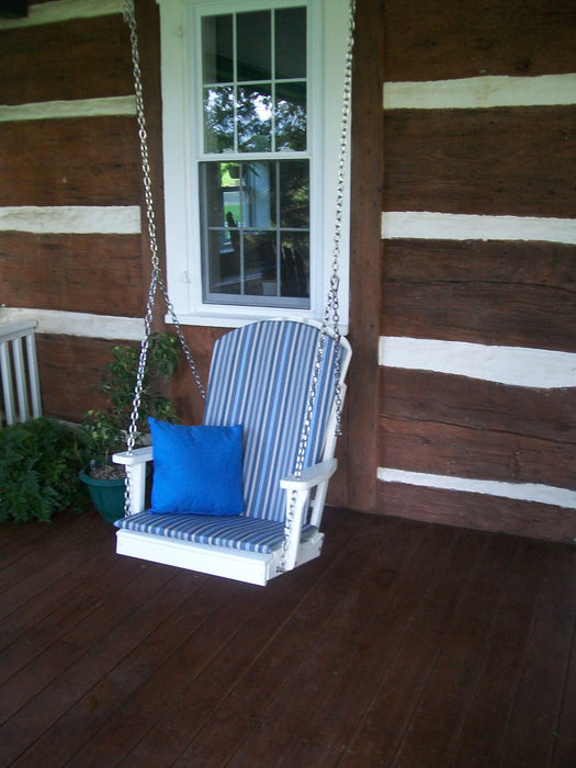 A&L Furniture Co. Amish-Made Poly Adirondack Chair Swing