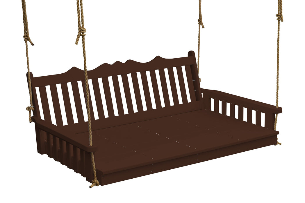 A&L Furniture Co. Amish-Made Poly Royal English Swing Beds