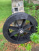 Large Amish-Made Poly Waterwheel in Black