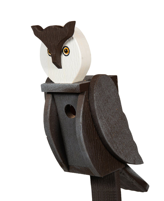 Amish-Made Deluxe Bird-Shaped Birdhouses